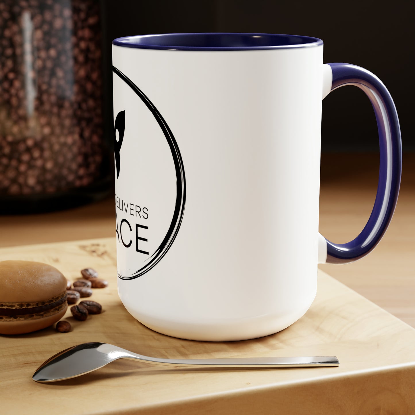 Two-Tone Coffee Mugs, 15oz